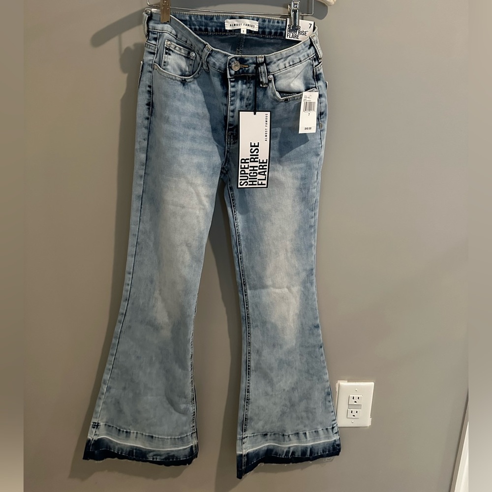 NWT almost famous jeans, flare cut